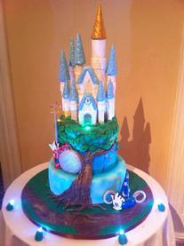 Disney Castle Sweet Sixteen Cake